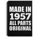 67th Birthday Made in 1957 All Parts Original - Canvas Portrait