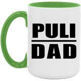 Puli Dad - 15oz Accent Mug Green