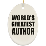 World's Greatest Author - Oval Ornament