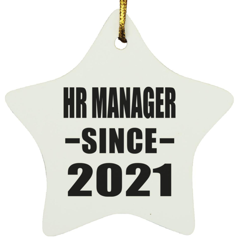 HR Manager Since 2021 - Star Ornament