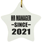 HR Manager Since 2021 - Star Ornament