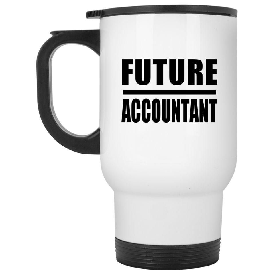 Future Accountant - White Travel Mug