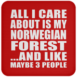 All I Care About Is My Norwegian Forest - Drink Coaster