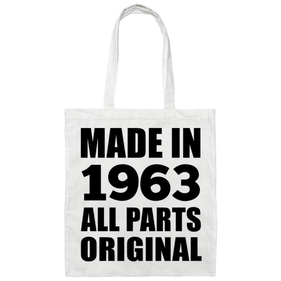 61st Birthday Made in 1963 All Parts Original - Tote Bag White