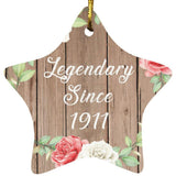 113th Birthday Legendary Since 1911 - Star Ornament B