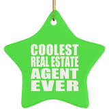 Coolest Real Estate Agent Ever - Star Ornament