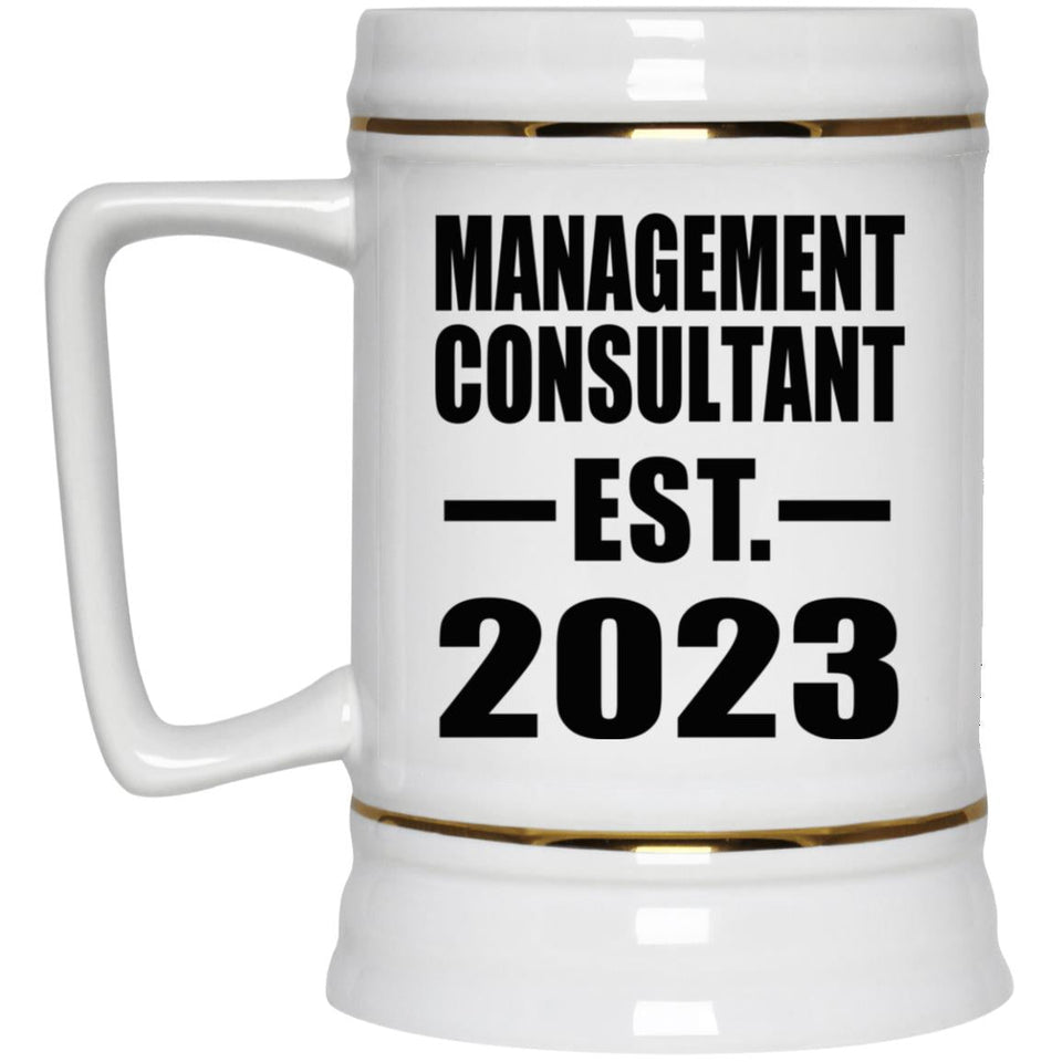 Management Consultant Established EST. 2023 - Beer Stein