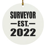 Surveyor Established EST. 2022 - Circle Ornament