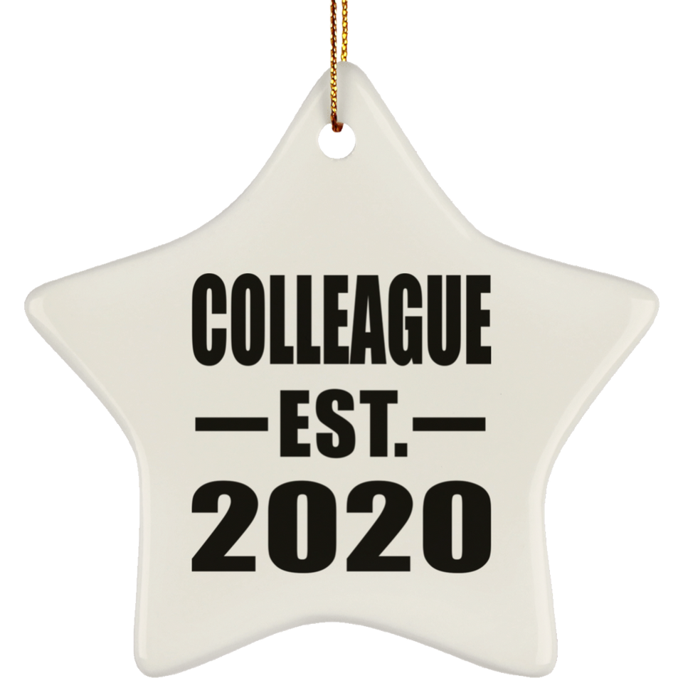 Colleague Established EST. 2020 - Star Ornament