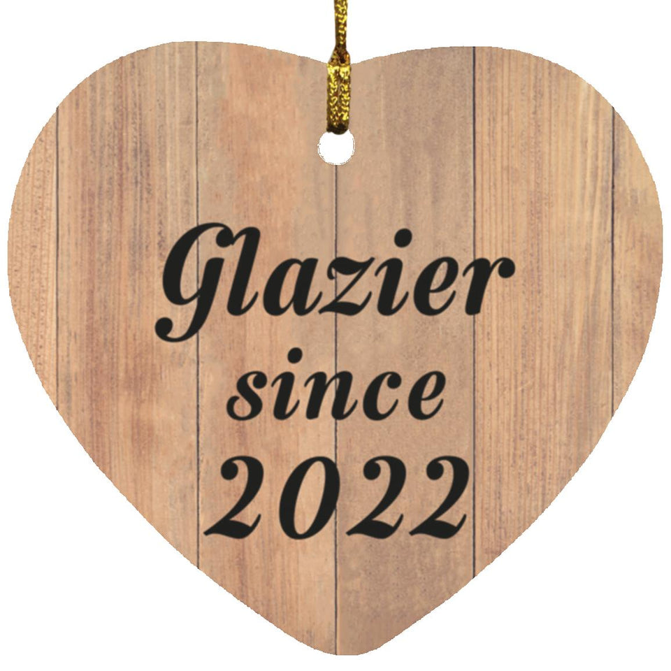 Glazier Since 2022 - Heart Ornament C