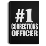 Number One #1 Corrections Officer - Canvas Portrait
