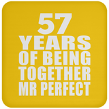 57th Anniversary 57 Years Of Being Mr Perfect - Drink Coaster