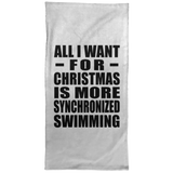 All I Want For Christmas Is More Synchronized Swimming - Hand Towel