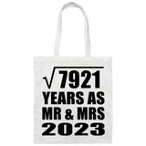 89th Anniversary Square Root of 7921 Years As Mr & Mrs 2023 - Tote Bag White