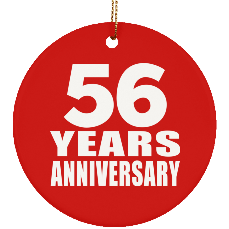 56th Anniversary 56 Years Anniversary - Circle Ornament