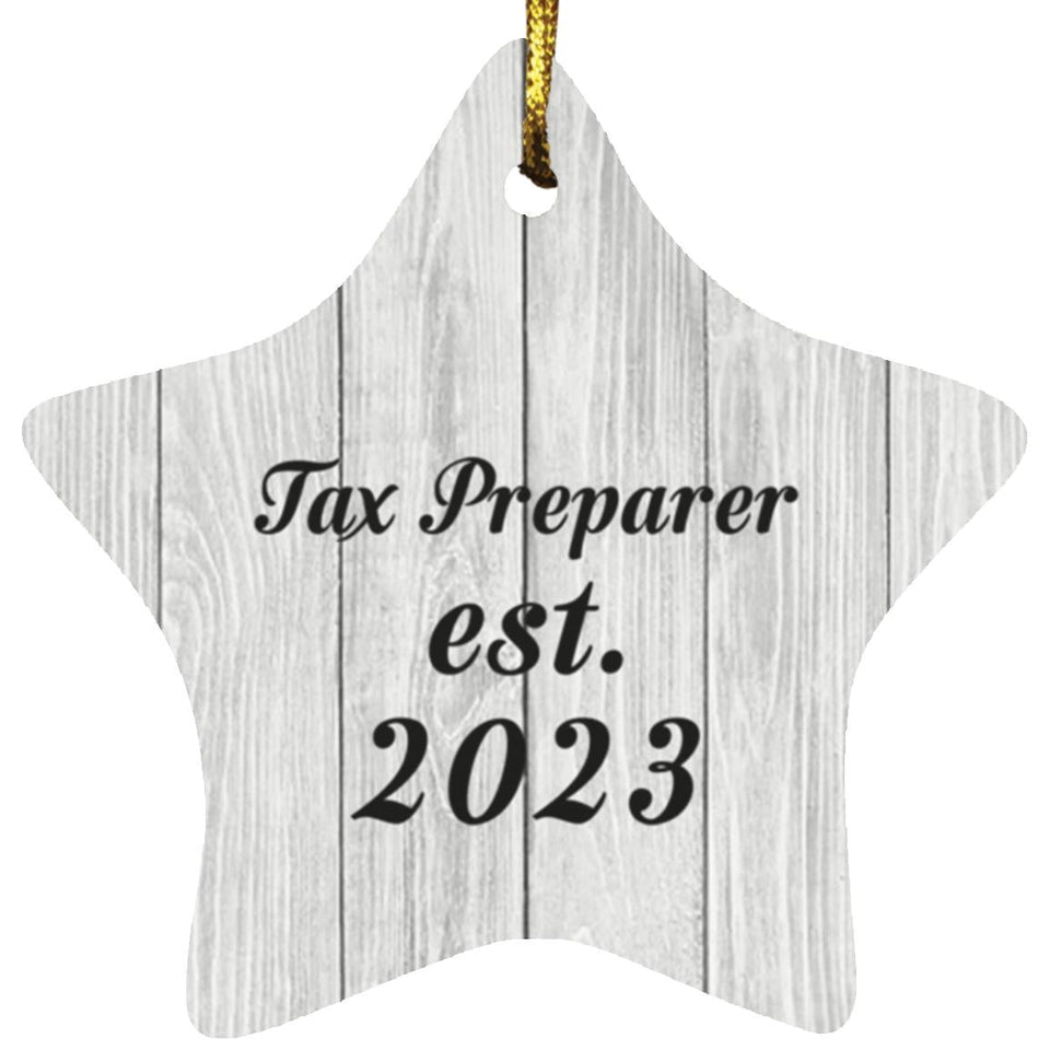 Tax Preparer Established Est. 2023 - Star Ornament F