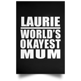Laurie World's Okayest Mum - Poster Portrait