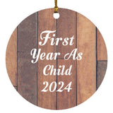 First Year As Child 2024 - Circle Ornament E