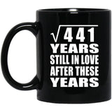 21st Anniversary Square Root of 441 Years Still In Love - 11oz Coffee Mug Black