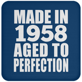 66th Birthday Made In 1958 Aged to Perfection - Drink Coaster