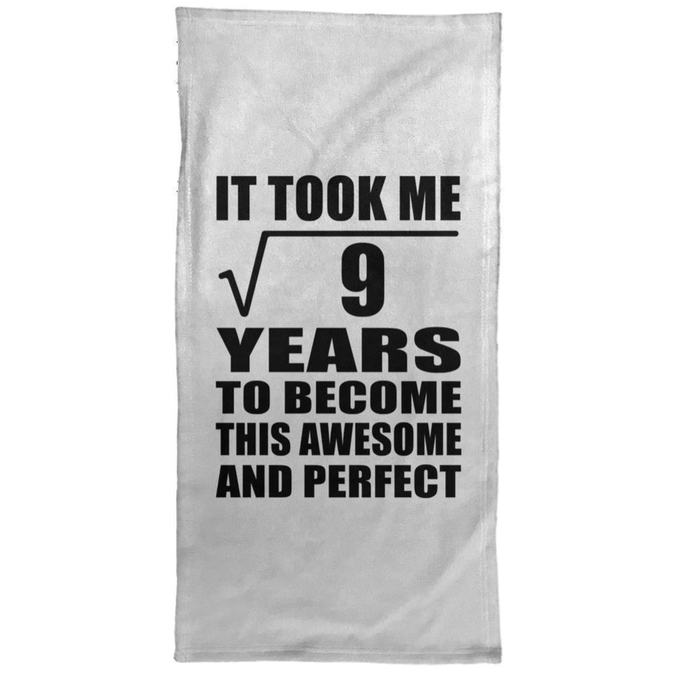 3rd Birthday Took Square Root of 9 Years To Awesome - Hand Towel