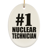 Number One #1 Nuclear Technician - Oval Ornament