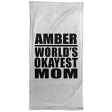 Amber World's Okayest Mom - Hand Towel