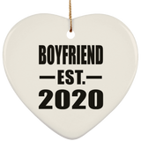 Boyfriend Established EST. 2020 - Heart Ornament