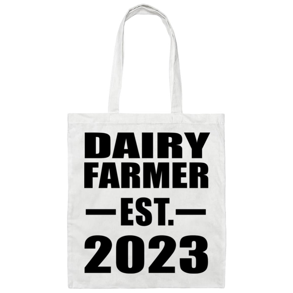 Dairy Farmer Established EST. 2023 - Tote Bag White