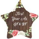 First Year As GF & BF - Star Ornament A