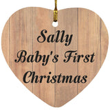 Sally Baby's First Christmas - Heart Ornament C