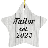 Tailor Established Est. 2023 - Star Ornament F