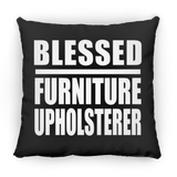 Blessed Furniture Upholsterer - Throw Pillow Black
