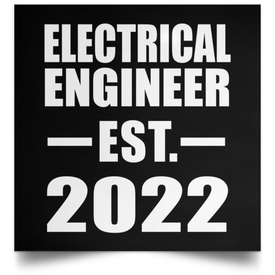 Electrical Engineer Established EST. 2022 - Poster Square