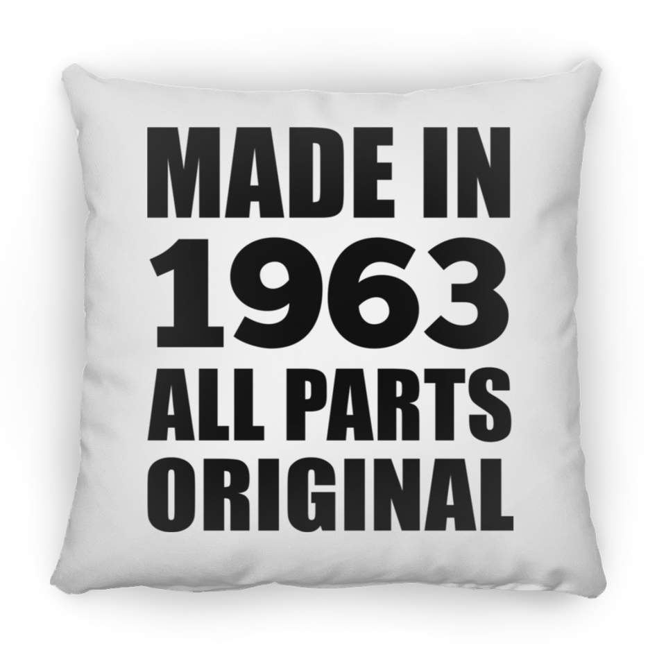 61st Birthday Made in 1963 All Parts Original - Throw Pillow