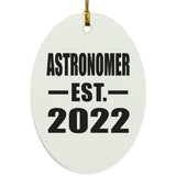 Astronomer Established EST. 2022 - Oval Ornament