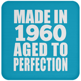 64th Birthday Made In 1960 Aged to Perfection - Drink Coaster