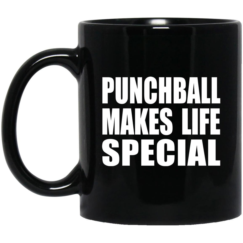 Punchball Makes Life Special - 11oz Coffee Mug Black