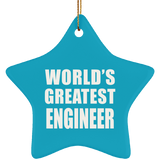 World's Greatest Engineer - Star Ornament