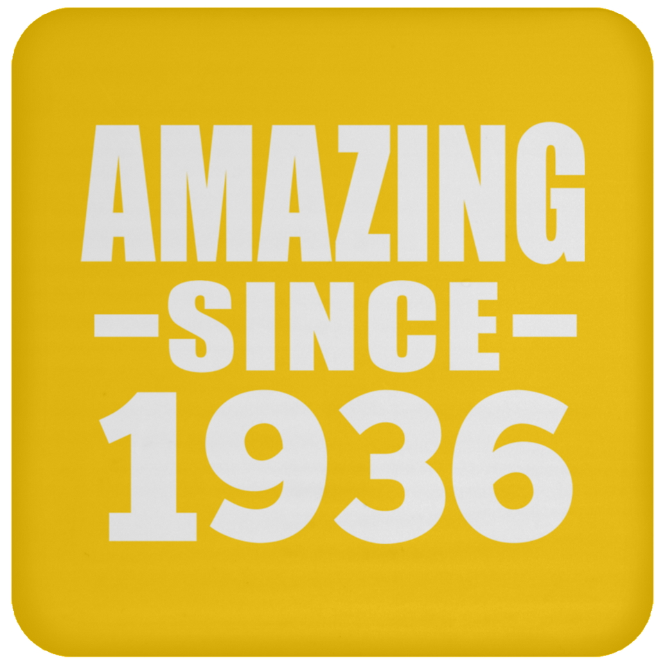 88th Birthday Amazing Since 1936 - Drink Coaster