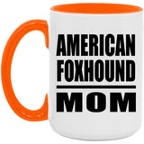 American Foxhound Mom - 15oz Accent Mug Orange