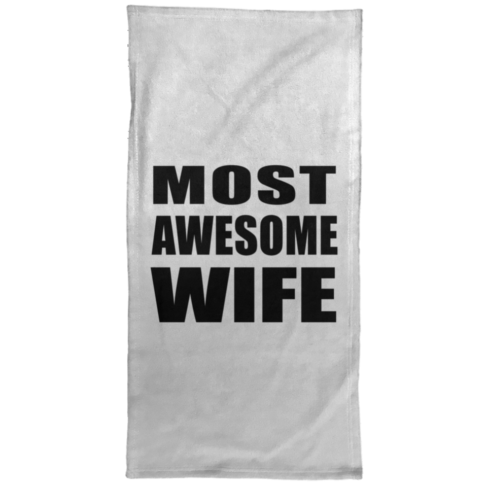Most Awesome Wife - Hand Towel