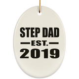Step Dad Established EST. 2019 - Oval Ornament