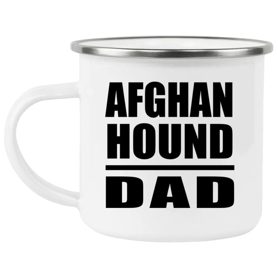 Afghan Hound Dad - 12oz Camping Mug