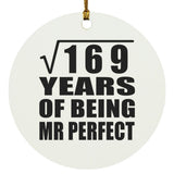 13th Anniversary Square Root of 169 Years of Mr Perfect - Circle Ornament