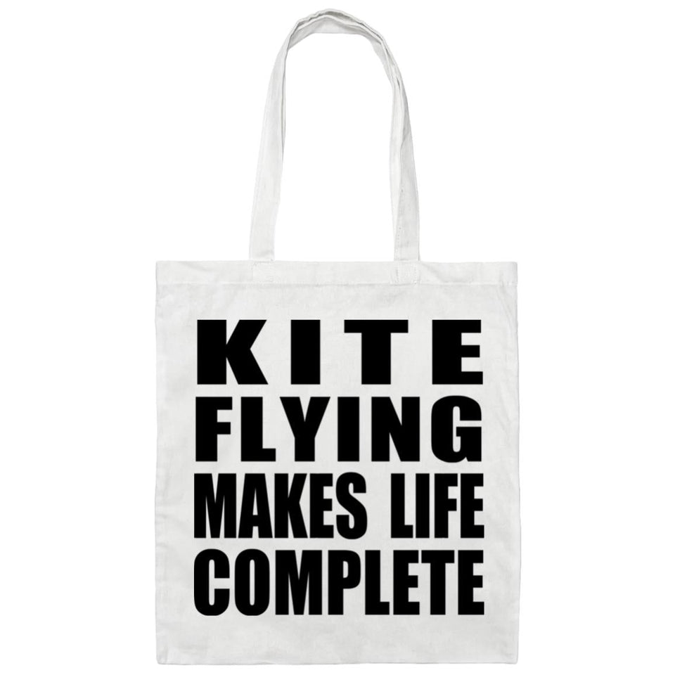 Kite Flying Makes Life Complete - Tote Bag White