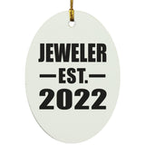 Jeweler Established EST. 2022 - Oval Ornament