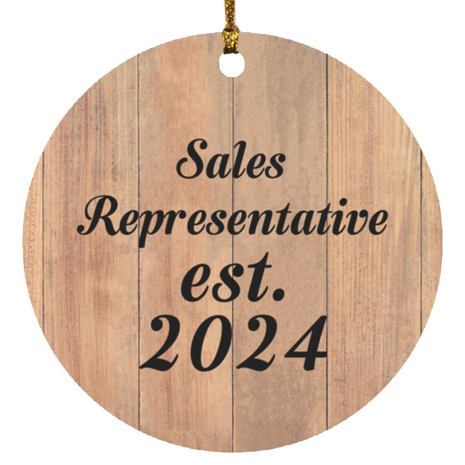 Sales Representative Established Est. 2024 - Circle Ornament C