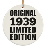 85th Birthday Original 1939 Limited Edition - Circle Ornament