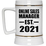 Online Sales Manager Established EST. 2021 - Beer Stein